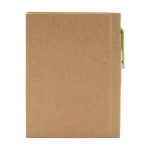 Mini bloc-notes en matériau recyclé avec environ 80 feuillets, papier crème ligné (70 g/m²), couverture cartonnée et dos relié 19