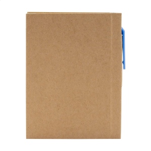 Mini bloc-notes en matériau recyclé avec environ 80 feuillets, papier crème ligné (70 g/m²), couverture cartonnée et dos relié 13