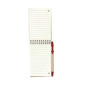 Mini bloc-notes en matériau recyclé, avec environ 70 feuilles/140 pages de papier crème ligné (70 g/m²) et couverture cartonnée avec fermeture élastique 7