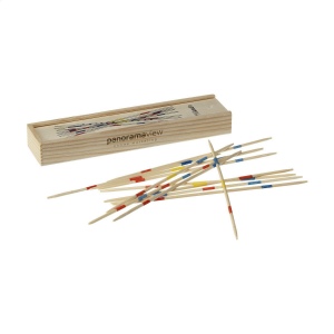 Jeu du Mikado dans une boîte en bois avec couvercle coulissant 3