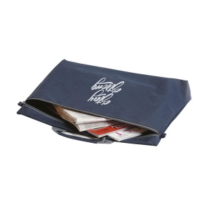 Grand sac/porte-documents en polyester 600D avec poignée renforcée et fermeture à glissière 16