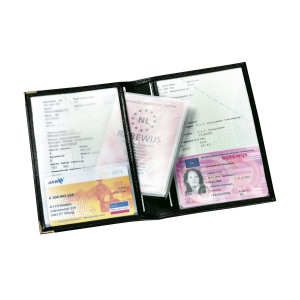 Étui de protection pour vos papiers de voiture en matière synthétique, coins avec protection en métal 3