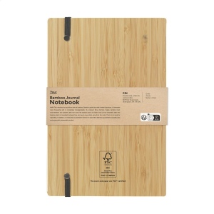 Carnet au format A5 avec couverture rigide bambou certifié FSC 100% 3