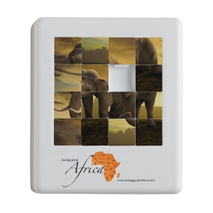 Puzzle mobile avec une grande surface pour un marquage en full-color 3