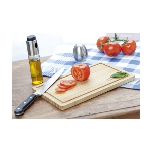 Planche à découper en bambou de qualité avec rainure tout autour pour le jus de la viande ou des fruits et légumes 3