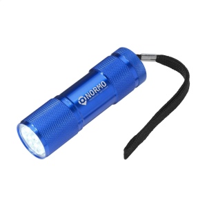 Lampe torche en aluminium avec 9 lampes LED à forte lumière blanche à économie d'énergie et poignée amovible 12