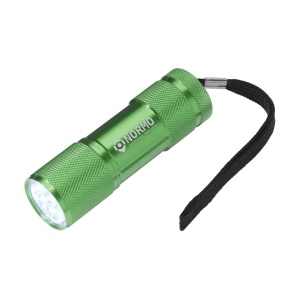 Lampe torche en aluminium avec 9 lampes LED à forte lumière blanche à économie d'énergie et poignée amovible 14