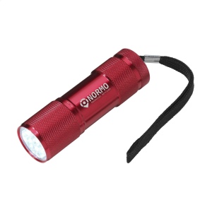 Lampe torche en aluminium avec 9 lampes LED à forte lumière blanche à économie d'énergie et poignée amovible 15