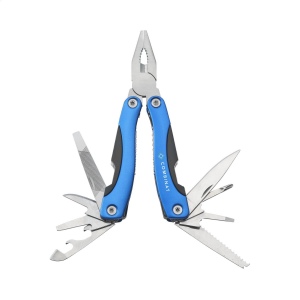 Pince multifonctions compacte en acier inoxydable avec poignée en aluminium d'aspect métallique 6