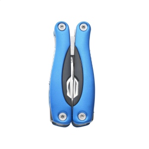 Pince multifonctions compacte en acier inoxydable avec poignée en aluminium d'aspect métallique 9