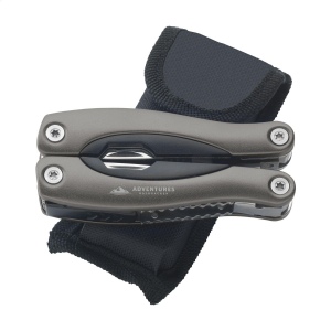 Pince multifonctions compacte en acier inoxydable avec poignée en aluminium d'aspect métallique 11