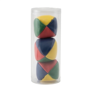 Ensemble de jonglerie : 3 balles multicolores avec remplissage doux 3