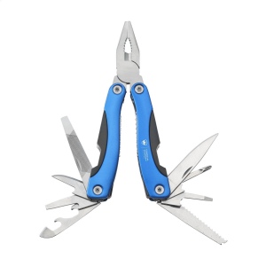 Pince multifonctions compacte en acier inoxydable avec poignée en aluminium d'aspect métallique 6