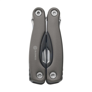 Pince multifonctions compacte en acier inoxydable avec poignée en aluminium d'aspect métallique 13