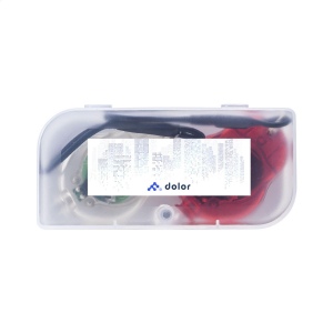 Set de mini lampes pour vélo comprenant des lampes LED blanches et rouges avec une attache élastique 4