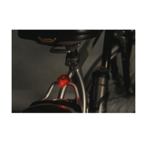 Set de mini lampes pour vélo comprenant des lampes LED blanches et rouges avec une attache élastique 6