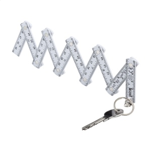 Mini mètre en fibre de verre solide attaché à un porte-clés, d'une longueur de 0,5 mètre/20 pouces 3