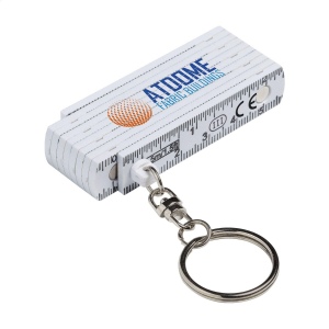 Mini mètre en fibre de verre solide attaché à un porte-clés, d'une longueur de 0,5 mètre/20 pouces