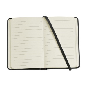 Bloc-notes compact format A6 avec environ 96 feuillets / 192 pages de papier ligné de couleur crème (80 g/m²) certifié FSC Mix 6