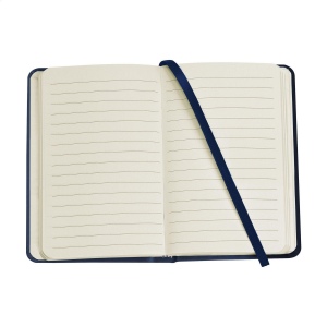 Bloc-notes compact format A6 avec environ 96 feuillets / 192 pages de papier ligné de couleur crème (80 g/m²) certifié FSC Mix 7