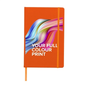 Carnet de notes compact format A5 avec environ 96 feuilles / 192 pages de couleur crème, papier ligné (80 g/m²) certifié FSC Mix 16