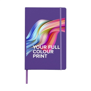 Carnet de notes compact format A5 avec environ 96 feuilles / 192 pages de couleur crème, papier ligné (80 g/m²) certifié FSC Mix 25