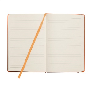 Carnet de notes compact format A5 avec environ 96 feuilles / 192 pages de couleur crème, papier ligné (80 g/m²) certifié FSC Mix 30