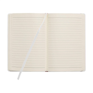 Carnet de notes compact format A5 avec environ 96 feuilles / 192 pages de couleur crème, papier ligné (80 g/m²) certifié FSC Mix 32