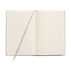 Carnet de notes compact format A5 avec environ 96 feuilles / 192 pages de couleur crème, papier ligné (80 g/m²) certifié FSC Mix 33