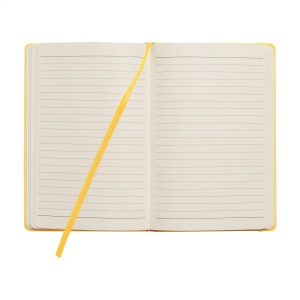 Carnet de notes compact format A5 avec environ 96 feuilles / 192 pages de couleur crème, papier ligné (80 g/m²) certifié FSC Mix 36