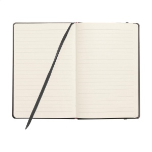 Carnet de notes compact format A5 avec environ 96 feuilles / 192 pages de couleur crème, papier ligné (80 g/m²) certifié FSC Mix 37