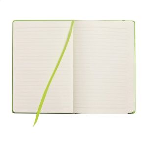Carnet de notes compact format A5 avec environ 96 feuilles / 192 pages de couleur crème, papier ligné (80 g/m²) certifié FSC Mix 38