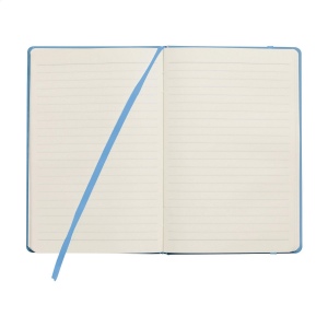 Carnet de notes compact format A5 avec environ 96 feuilles / 192 pages de couleur crème, papier ligné (80 g/m²) certifié FSC Mix 43