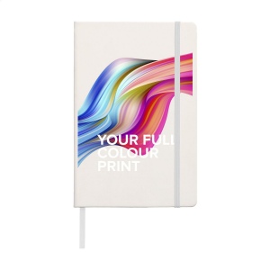 Carnet de notes compact format A5 avec environ 96 feuilles / 192 pages de couleur crème, papier ligné (80 g/m²) certifié FSC Mix 18