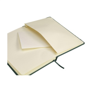 Carnet de notes compact format A5 avec environ 96 feuilles / 192 pages de couleur crème, papier ligné (80 g/m²) certifié FSC Mix 54