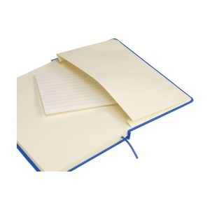 Carnet de notes compact format A5 avec environ 96 feuilles / 192 pages de couleur crème, papier ligné (80 g/m²) certifié FSC Mix 56