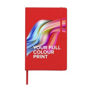 Carnet de notes compact format A5 avec environ 96 feuilles / 192 pages de couleur crème, papier ligné (80 g/m²) certifié FSC Mix 21