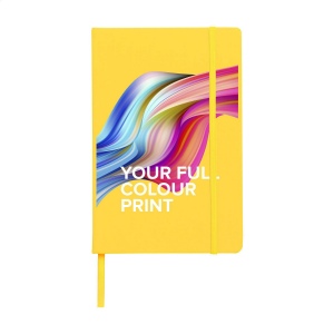 Carnet de notes compact format A5 avec environ 96 feuilles / 192 pages de couleur crème, papier ligné (80 g/m²) certifié FSC Mix 22