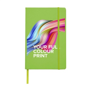 Carnet de notes compact format A5 avec environ 96 feuilles / 192 pages de couleur crème, papier ligné (80 g/m²) certifié FSC Mix 24