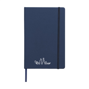 Carnet de notes compact format A5 avec environ 96 feuilles / 192 pages de couleur crème, papier ligné (80 g/m²) certifié FSC Mix 3