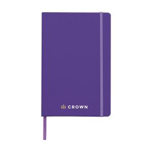 Carnet de notes compact format A5 avec environ 96 feuilles / 192 pages de couleur crème, papier ligné (80 g/m²) certifié FSC Mix 11