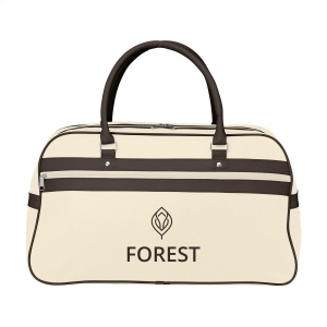 Sac de sport en PVC/PU dans un design des années 70 avec intérieur doublé, poche principale et poche zippée, 2 poignées solides, fond avec crampons de protection 14