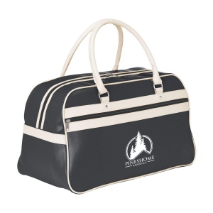 Sac de sport en PVC/PU dans un design des années 70 avec intérieur doublé, poche principale et poche zippée, 2 poignées solides, fond avec crampons de protection 4