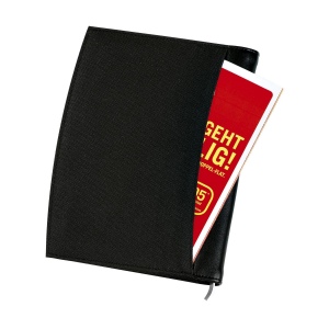 Conférencier/porte-documents en polyester 600D/matière synthétique de format A5 4