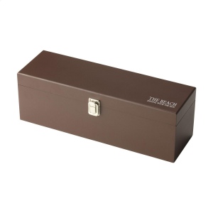 Cassette en bois avec stop-gouttes, bouchon et ouvre-bouteille en acier inoxydable 4