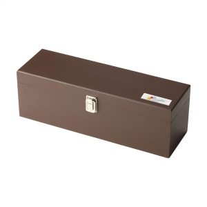 Cassette en bois avec stop-gouttes, bouchon et ouvre-bouteille en acier inoxydable 5