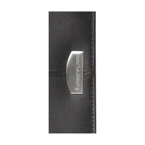 Conférencier/porte-documents en cuir de boeuf recyclé, de format A5 4