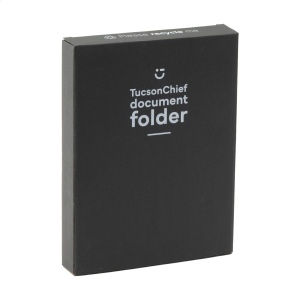Conférencier/porte-documents en cuir de boeuf recyclé, de format A5 5