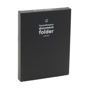 Conférencier/porte-documents en cuir de boeuf recyclé de format A4 5