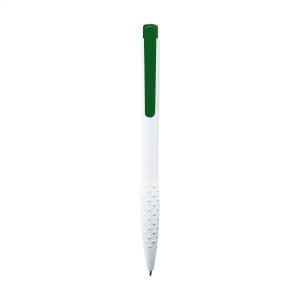 Stylo à encre bleue ou noire avec embout antidérapant, clip et bouton poussoir colorés 11